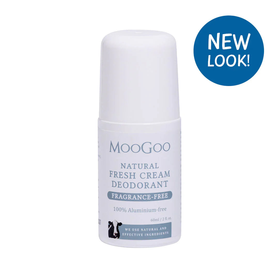 MooGoo Fresh Cream Deodorant - Sensitive & Fragrance-Free 60ml