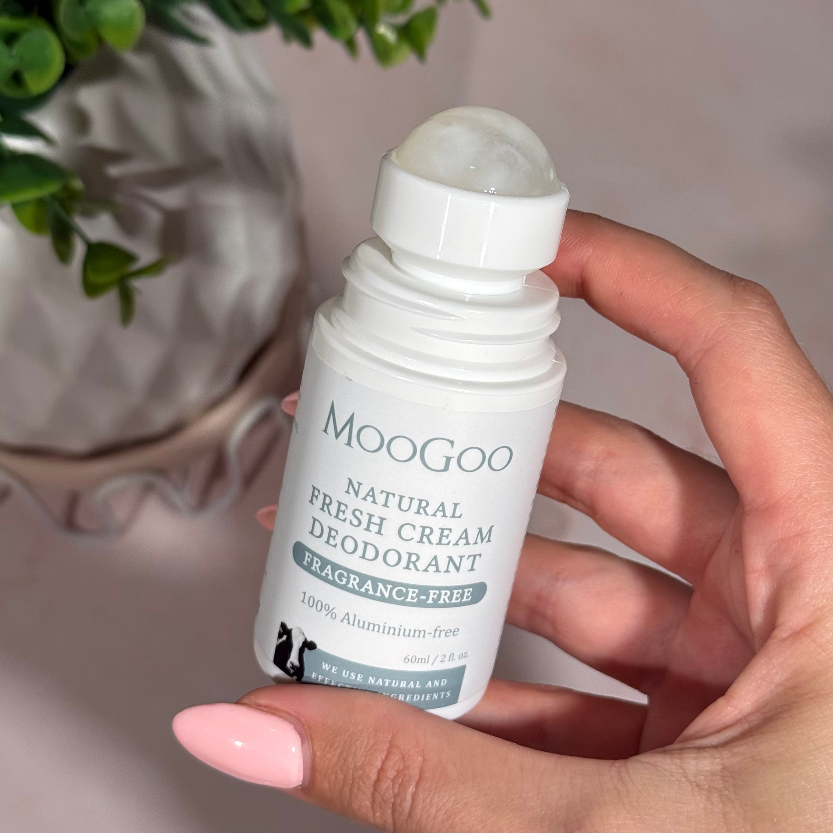MooGoo Fresh Cream Deodorant - Sensitive & Fragrance-Free 60ml