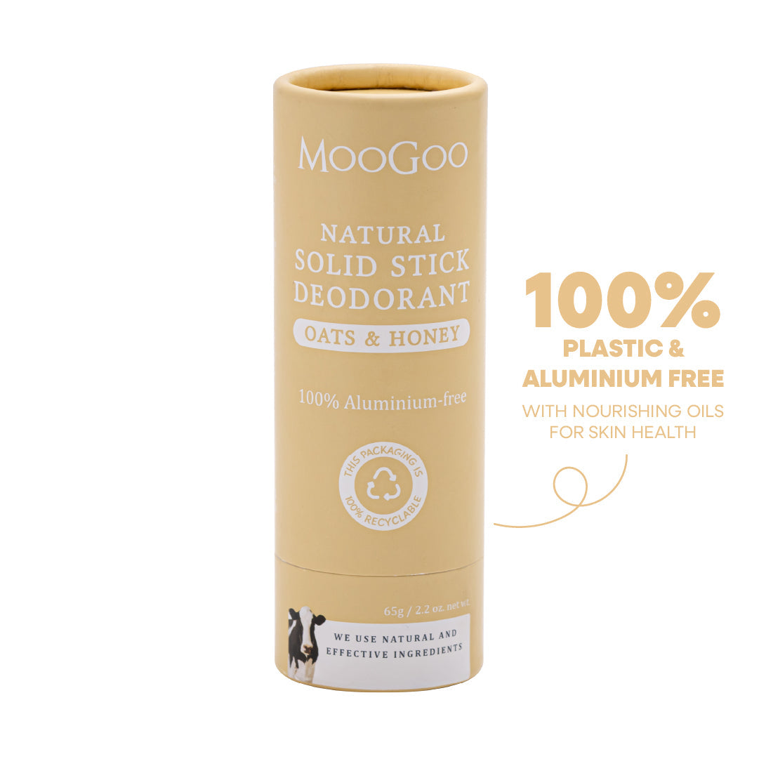 MooGoo Deodorant Stick - Oats & Honey 65g