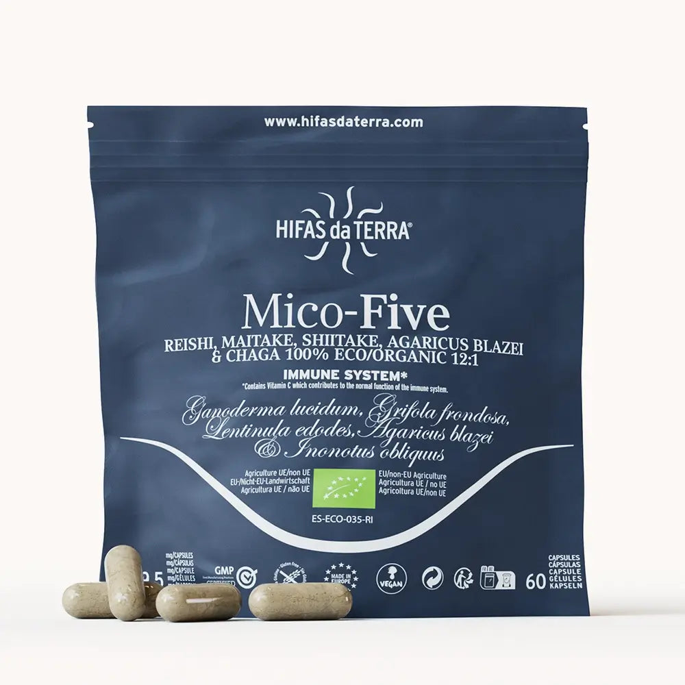 Hifas Da Terra Mico-Five Pure extracts from Reishi, Shiitake, Maitake, Sun and Chaga Mushrooms 10