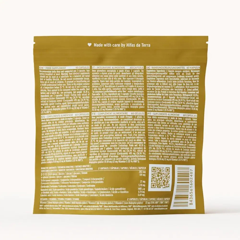 Hifas Da Terra Mico-Vir+ Pure Extracts of Reishi and Cordyceps 16