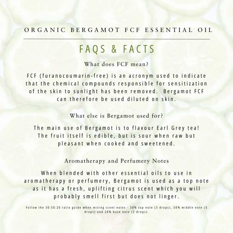 Absolute Aromas Organic Bergamot FCF 6