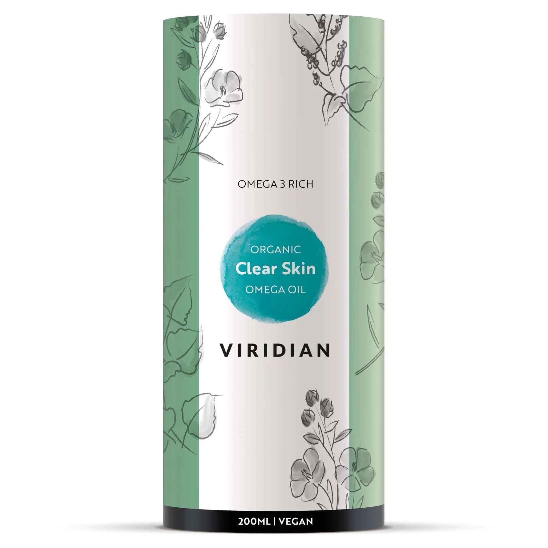 Viridian 100% Organic Clear Skin Omega Oil 200ml 3