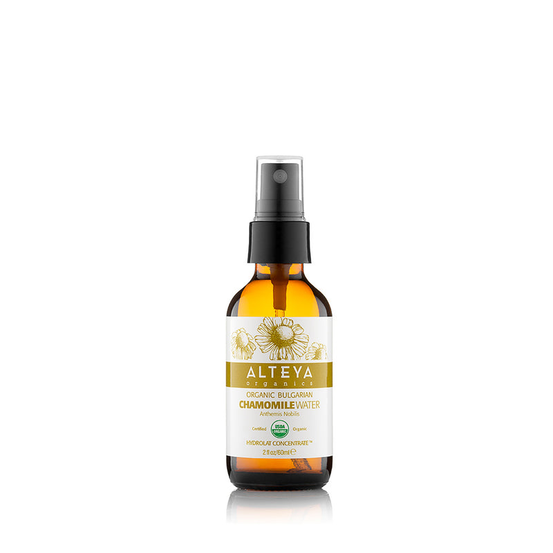 Alteya Organics Organic Bulgarian Chamomile Water 60 ml - Amber Glass Spray Bottle