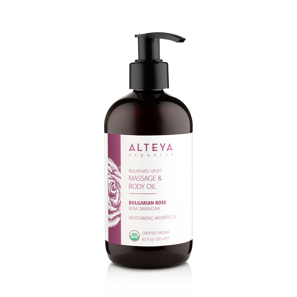 Alteya Organics Rejuvenate + Uplift Massage & Body Oil Bulgarian Rose