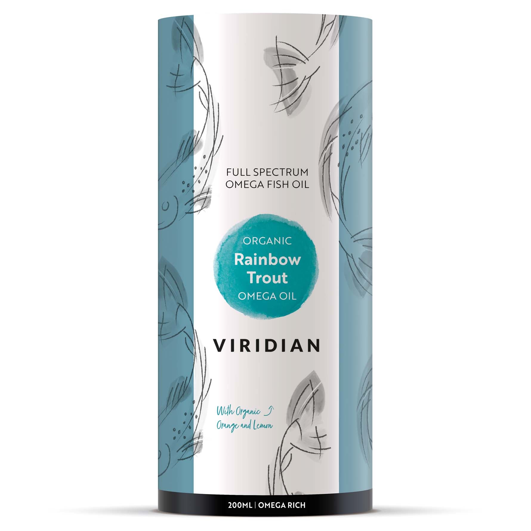 Viridian 100% Organic Scandinavian Rainbow Trout Oil 200ml