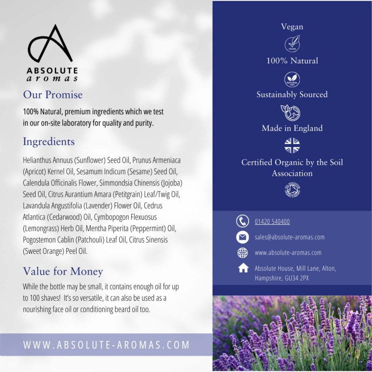 Absolute Aromas Organic Shave Oil 5