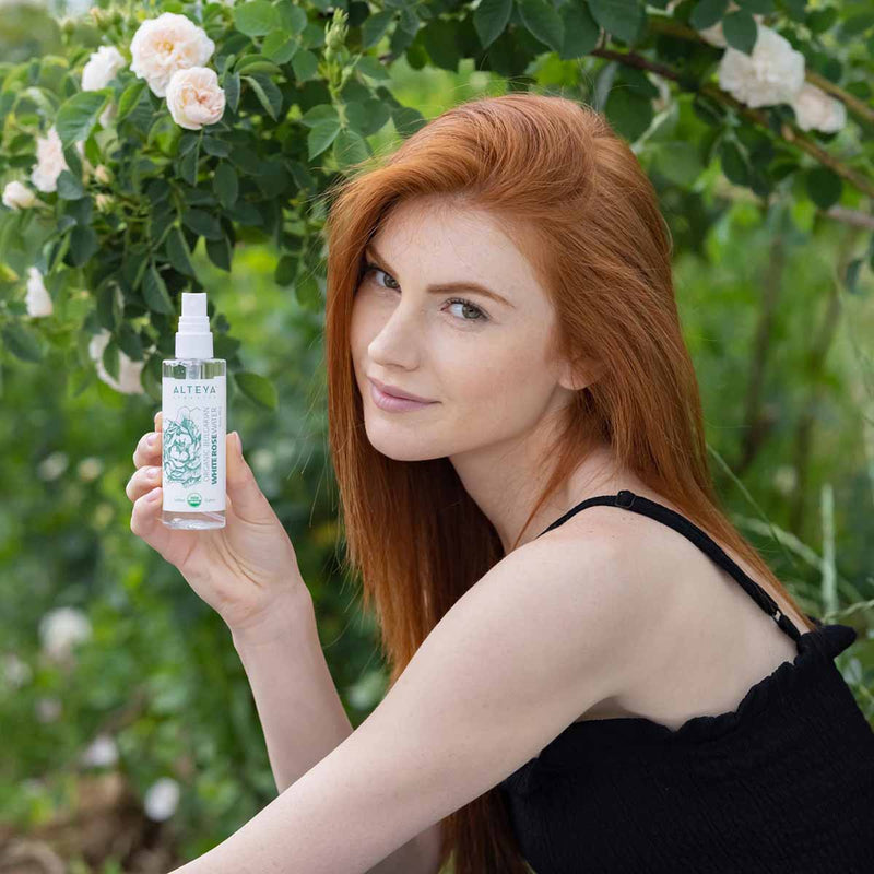 Alteya Organics Organic Bulgarian White Rose Water (Rosa Alba) Spray 100 ml 3