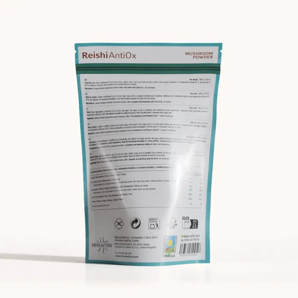 Hifas da Terra Reishi Antiox 100% Organic Reishi Powder 6