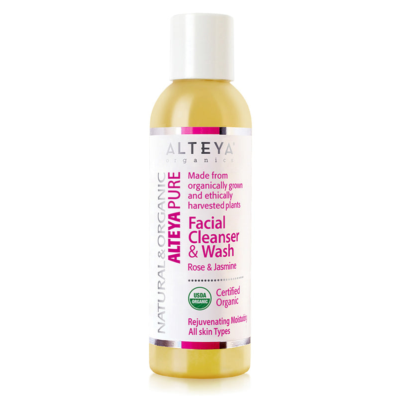 Alteya Organics Organic Facial Cleanser & Wash - Rose & Jasmine 150ml
