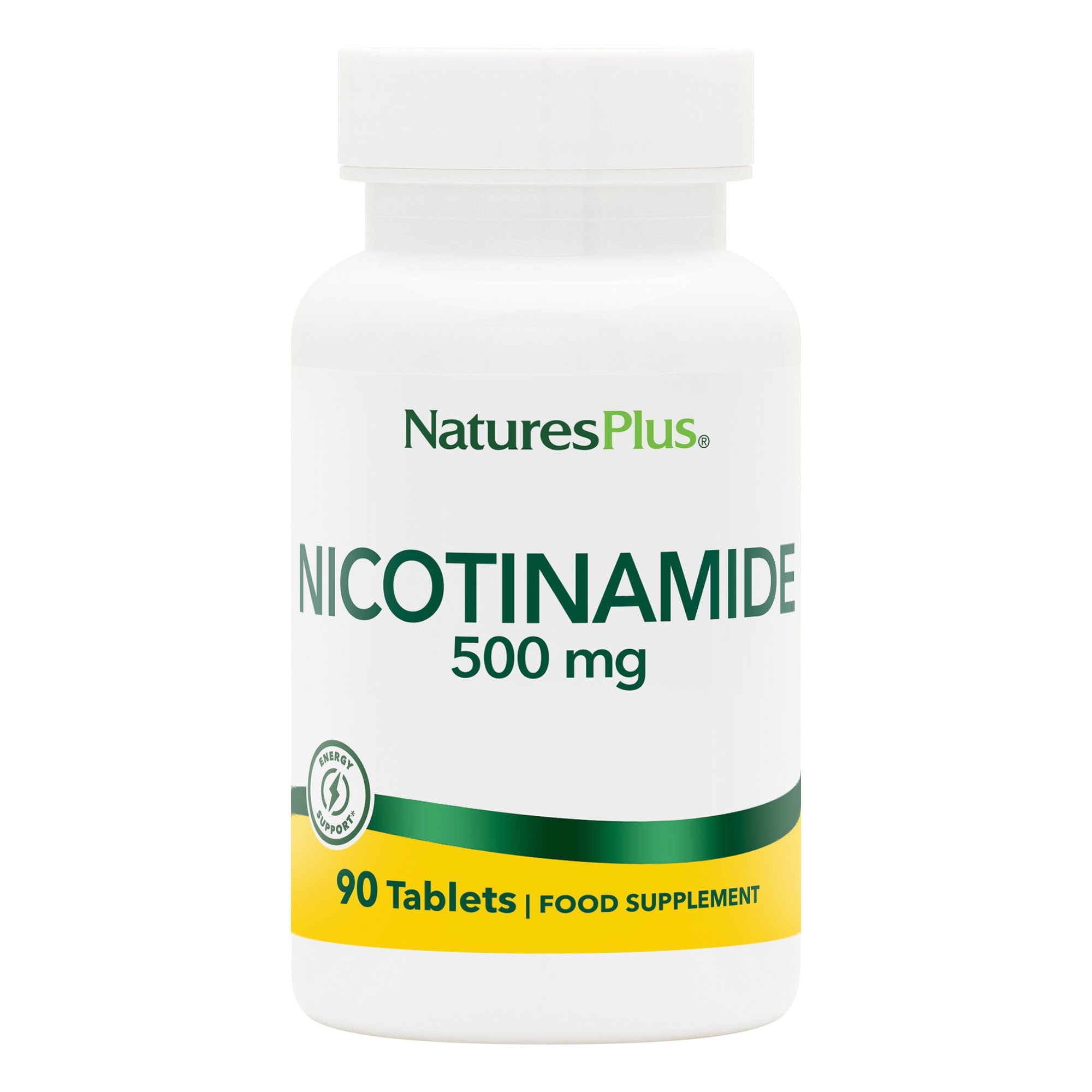 NaturesPlus Nicotinamide 500 mg 90 Tablets (Pack of 2)