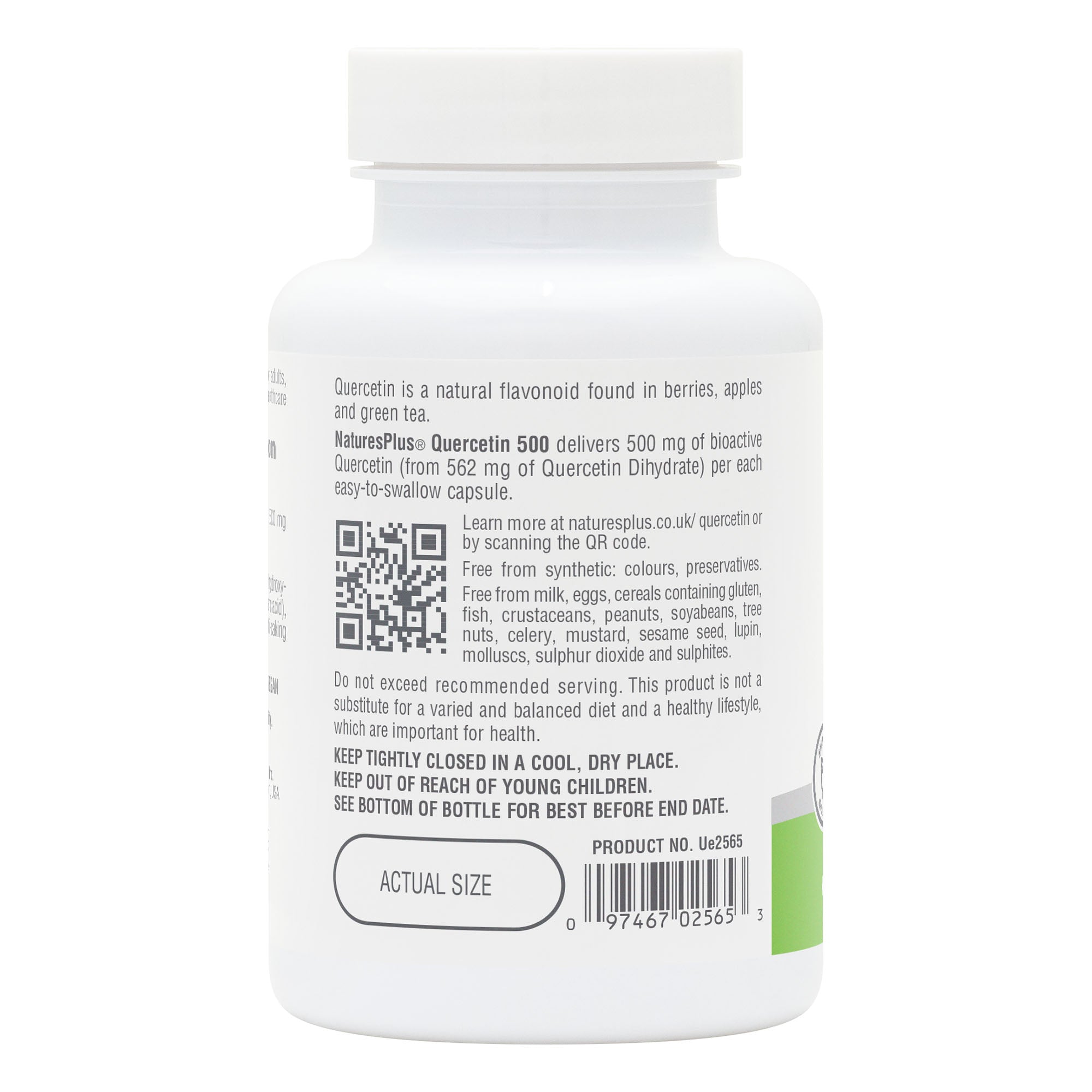NaturesPlus PRO Quercetin 500mg 60 Capsules 3