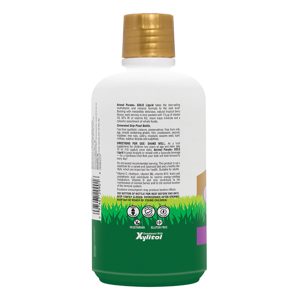 NaturesPlus Animal Parade® GOLD Multivitamin Children’s Liquid 6