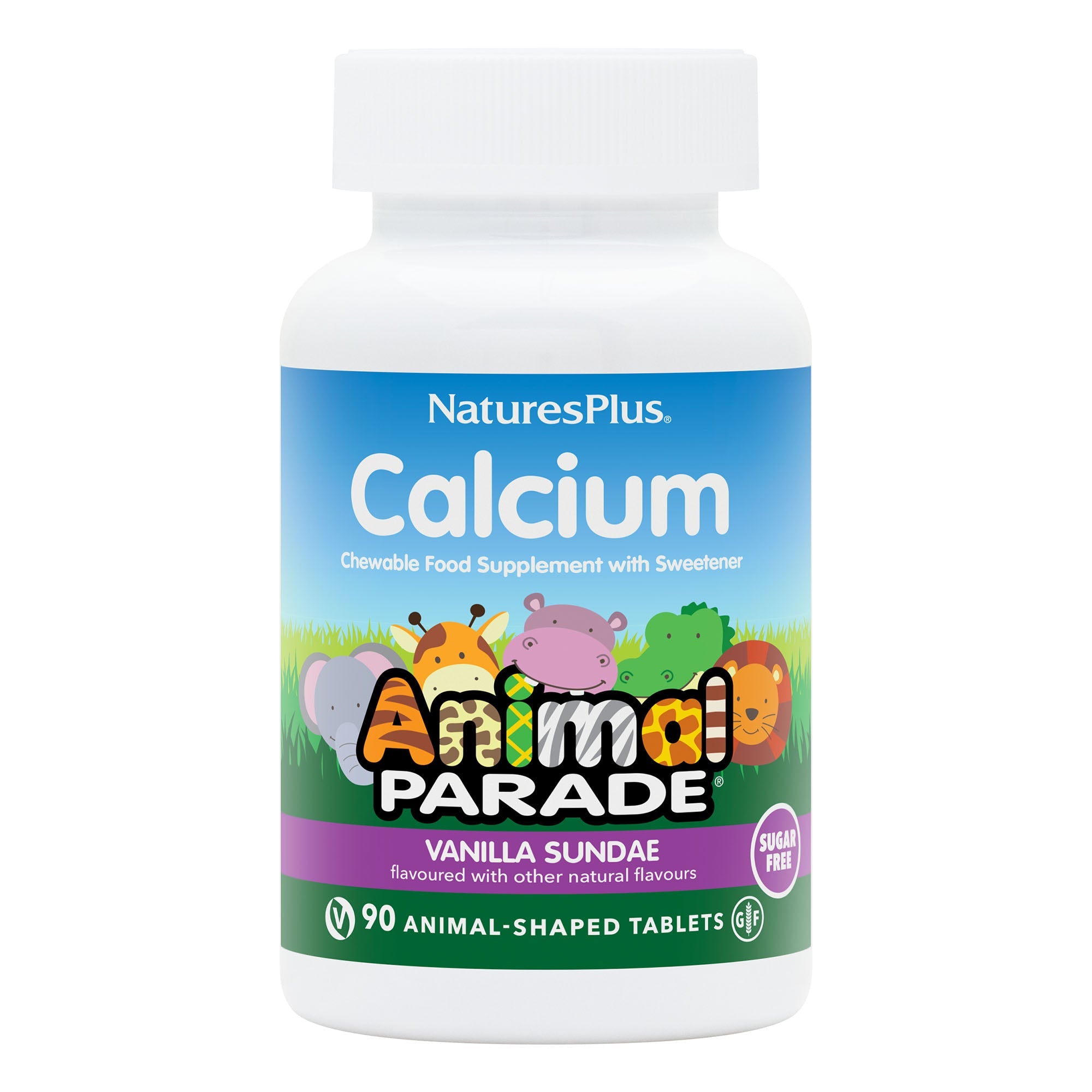NaturesPlus Animal Parade® Sugar-Free Calcium Children's Chewables (Pack of 2)