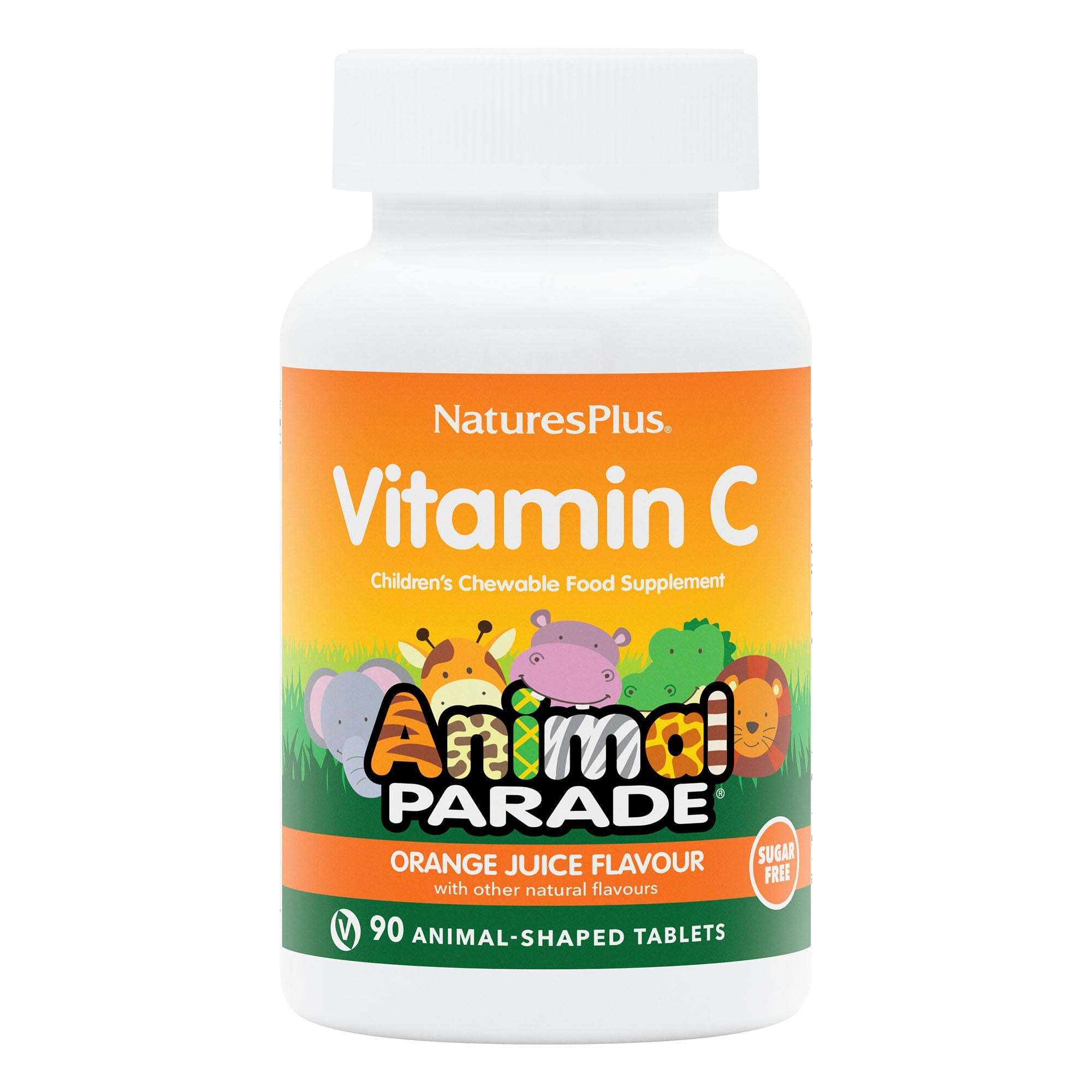 NaturesPlus Animal Parade® Sugar-Free Vitamin C Children's 90 Chewables (Pack of 2)