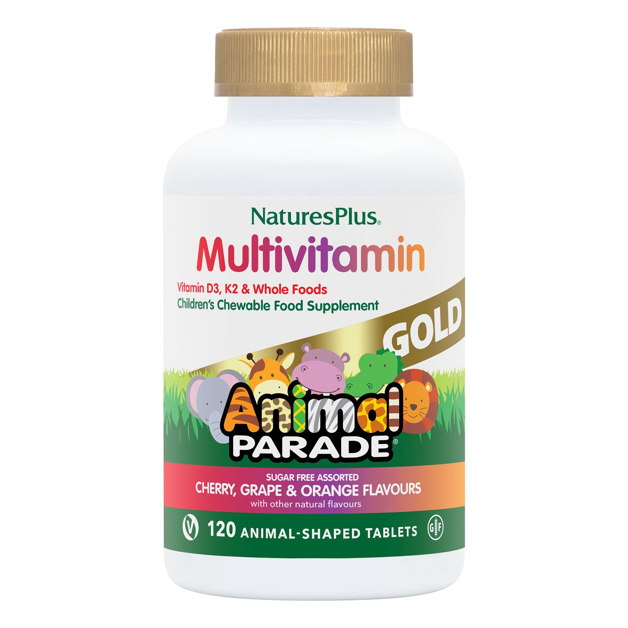 NaturesPlus Animal Parade® GOLD Multivitamin Childrens Chewables - Assorted 4