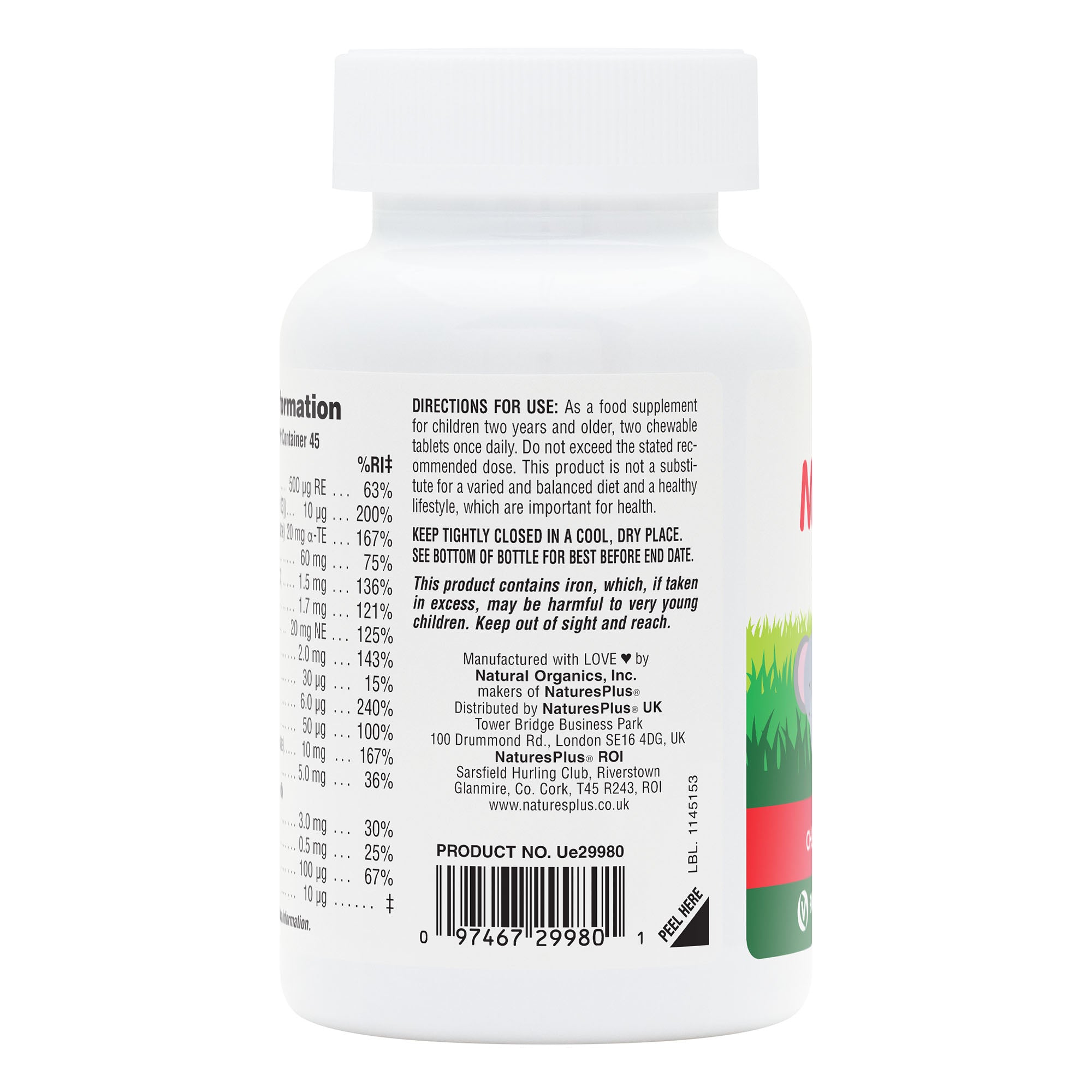NaturesPlus Animal Parade® Multivitamin Children's Chewables - Assorted 4