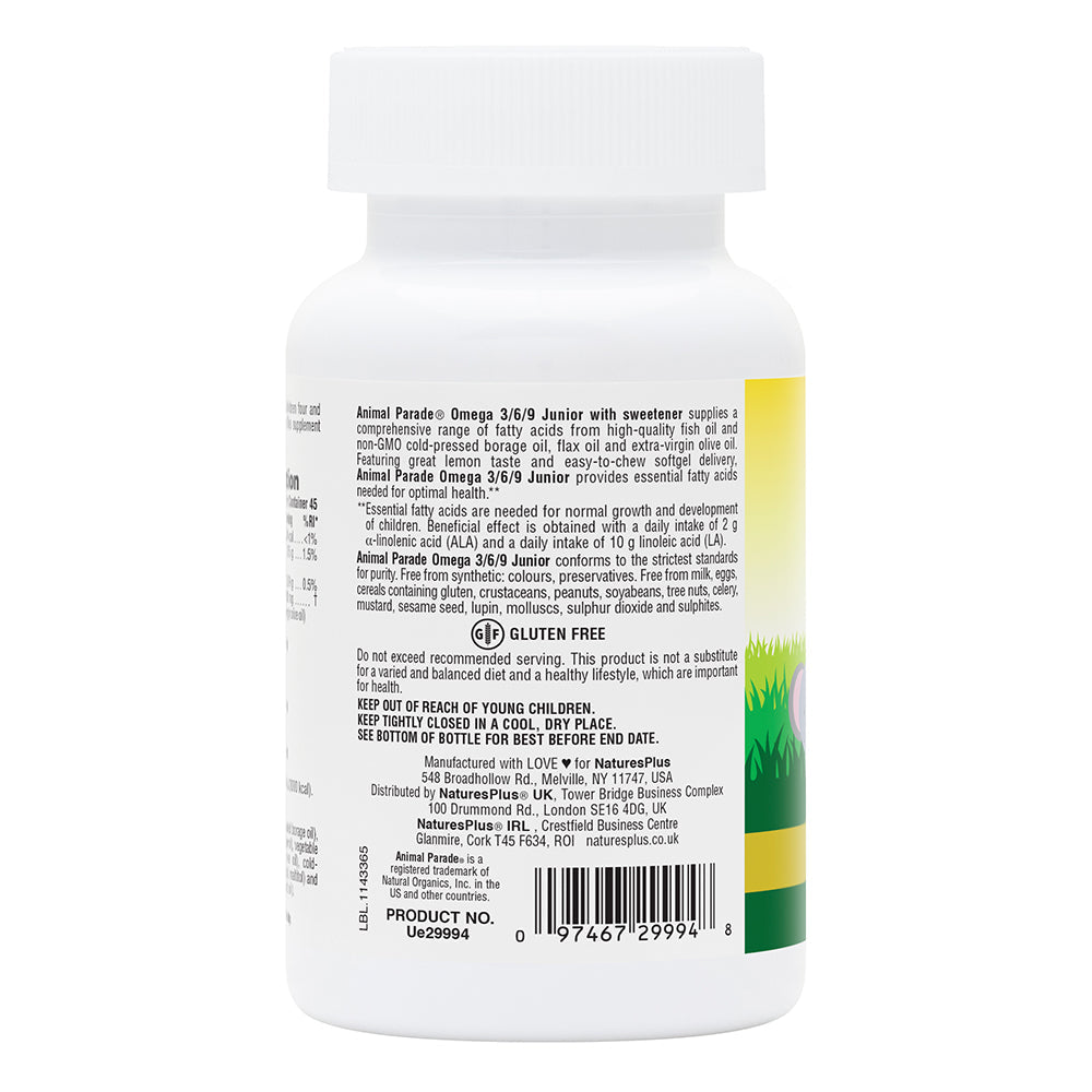 NaturesPlus Animal Parade® Omega 3/6/9 Junior Softgels 3