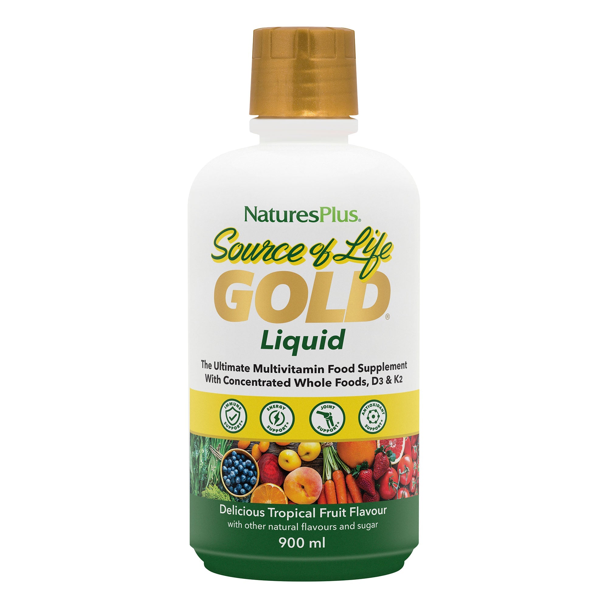 NaturesPlus Source of Life® GOLD Multivitamin Liquid 900ml