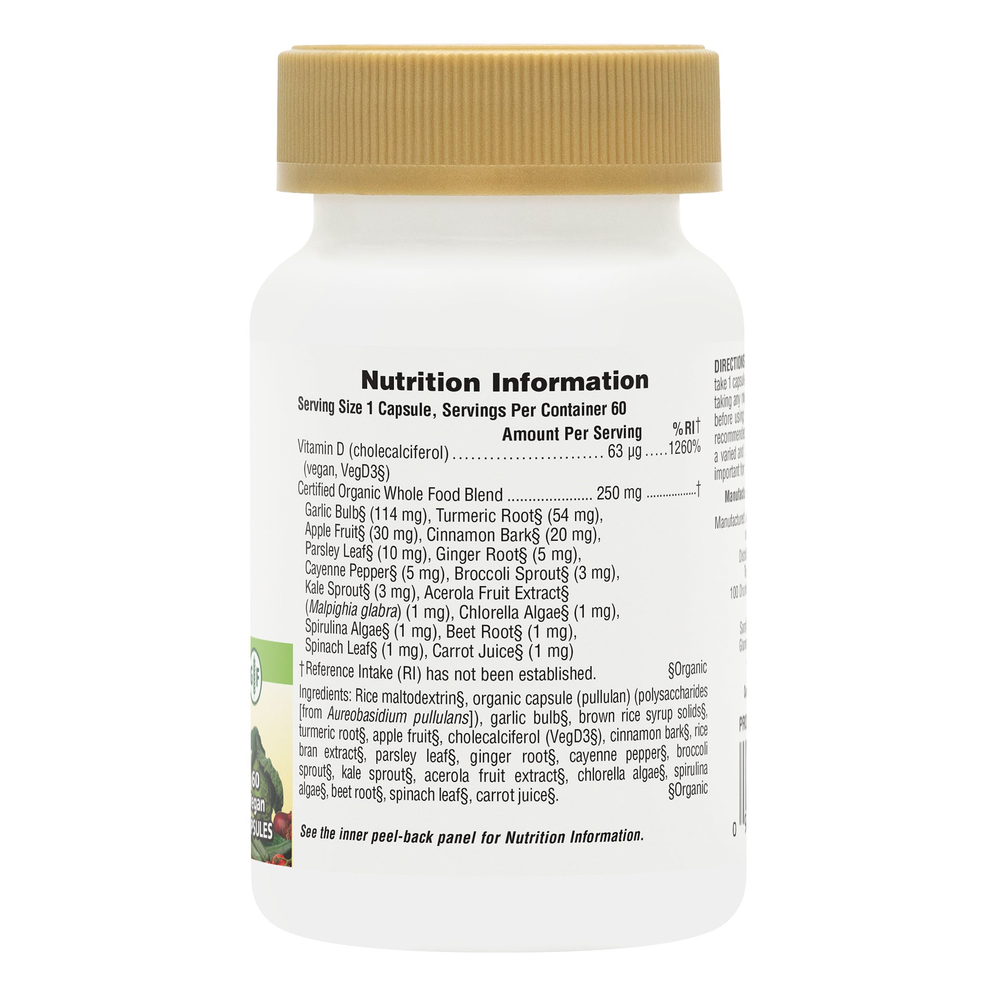 NaturesPlus Source of Life Garden Vitamin D3 2500IU Capsules 3