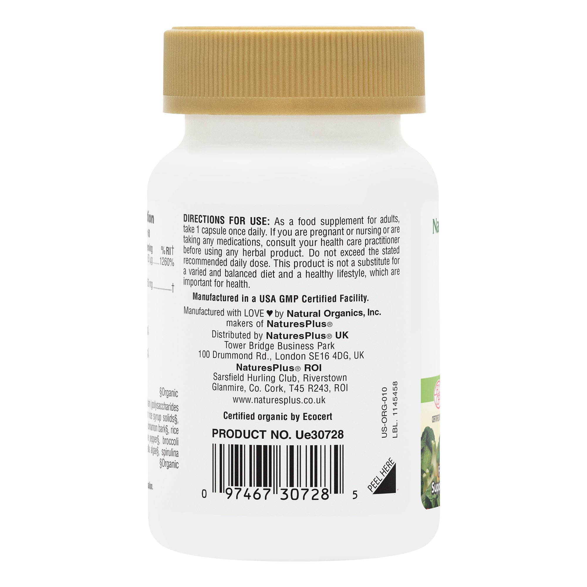 NaturesPlus Source of Life Garden Vitamin D3 2500IU Capsules
