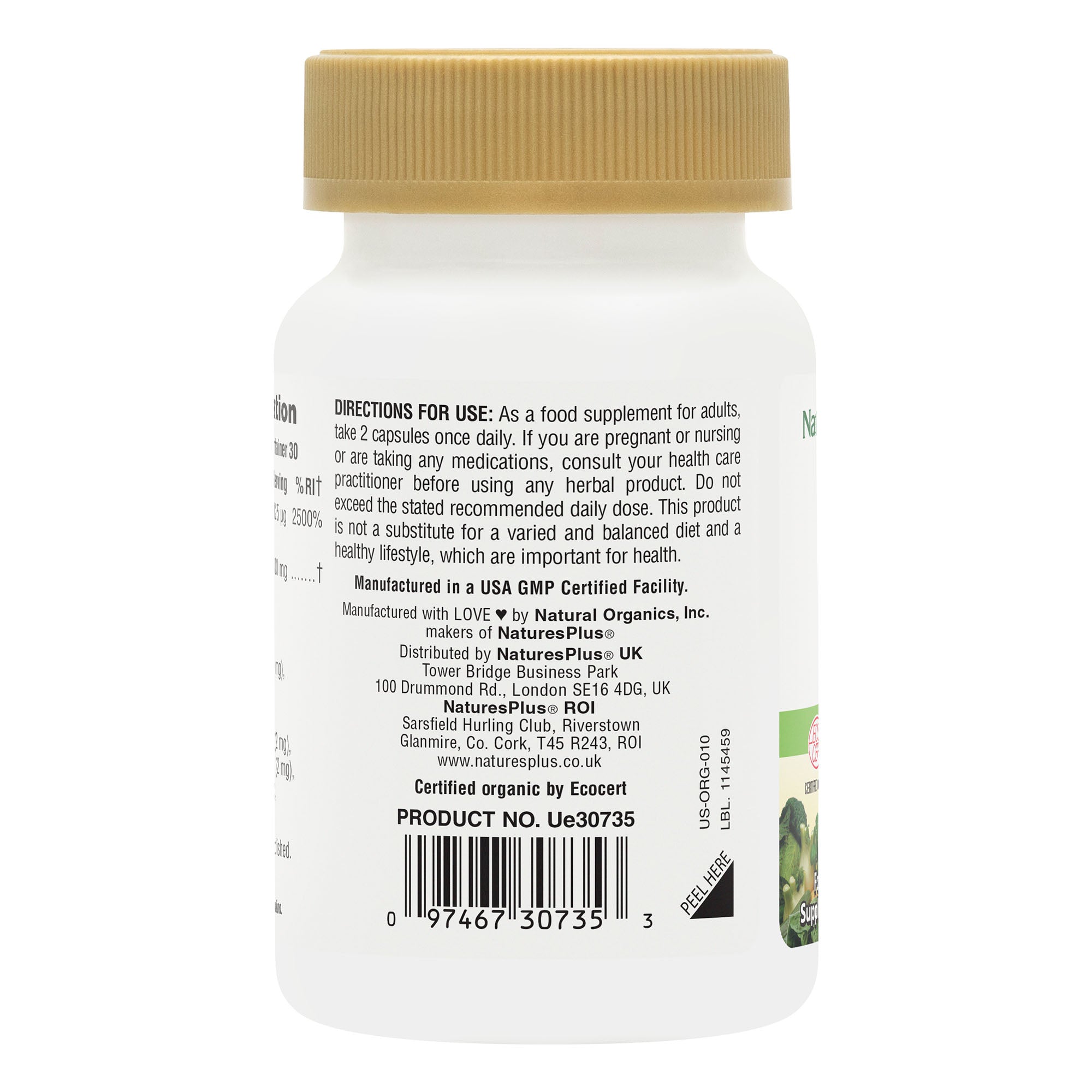 NaturesPlus Source of Life Garden Vitamin D3 5000IU Capsules