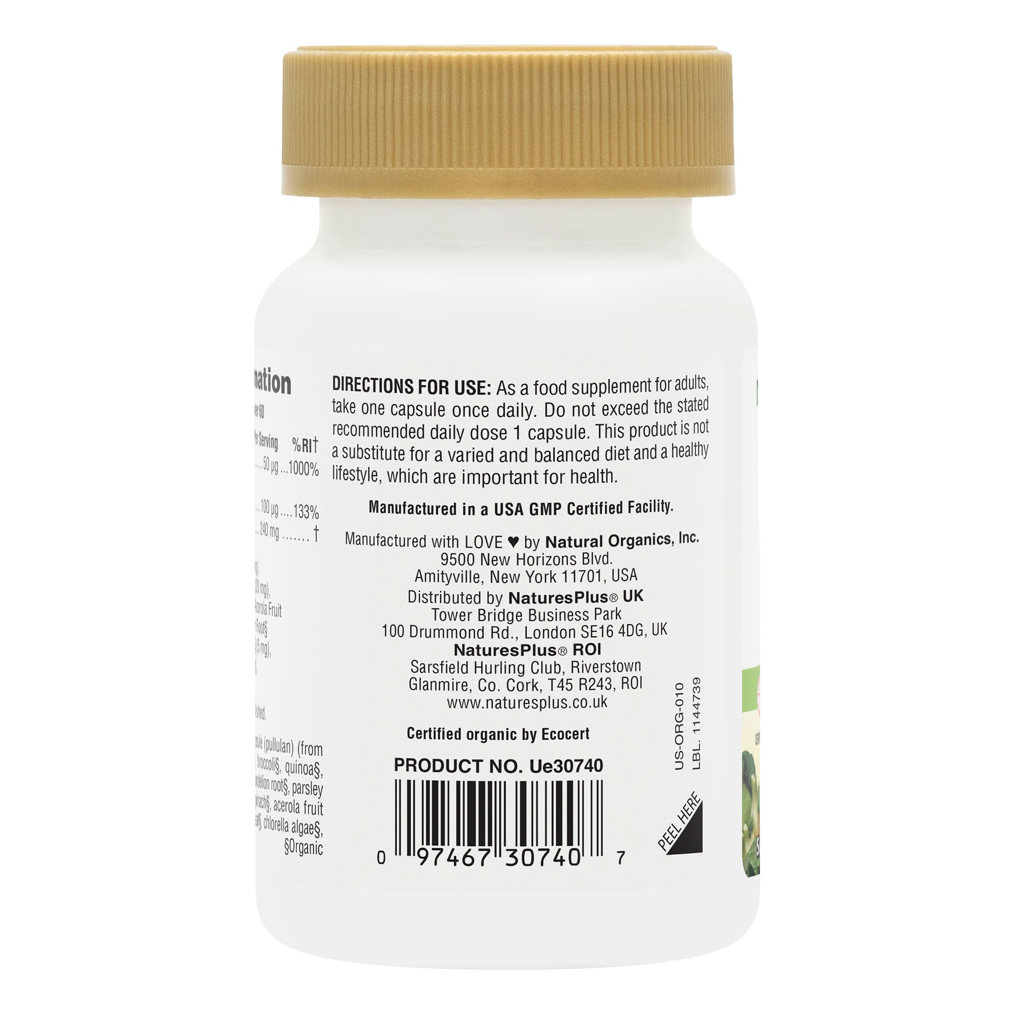 NaturesPlus Source of Life Garden Vitamins D3 & K2 60 Capsules 3