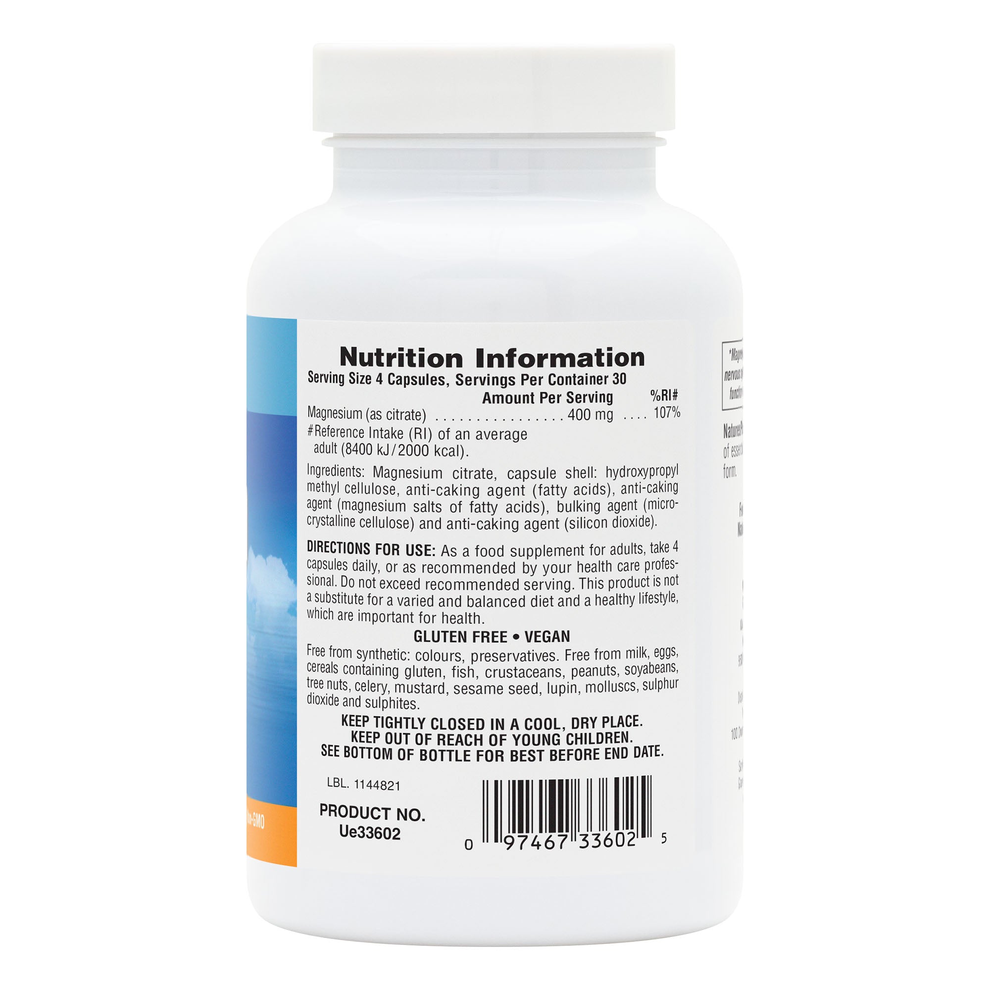 NaturesPlus Magnesium 120 Capsules 3