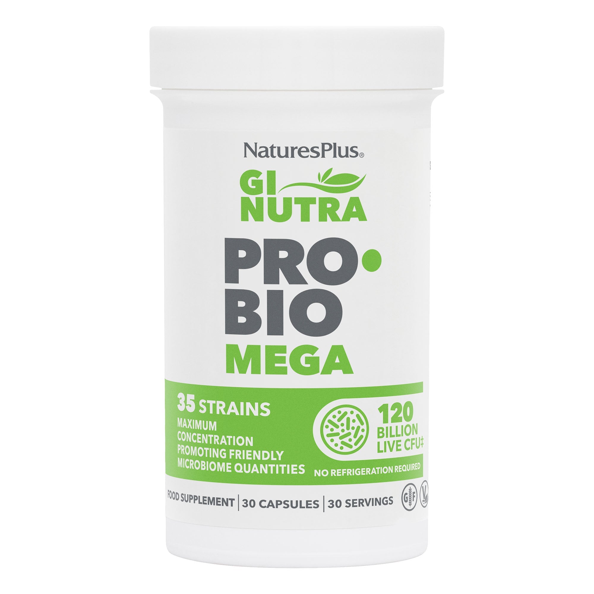 NaturesPlus GI NUTRA® Probiotic Mega 30 Capsules
