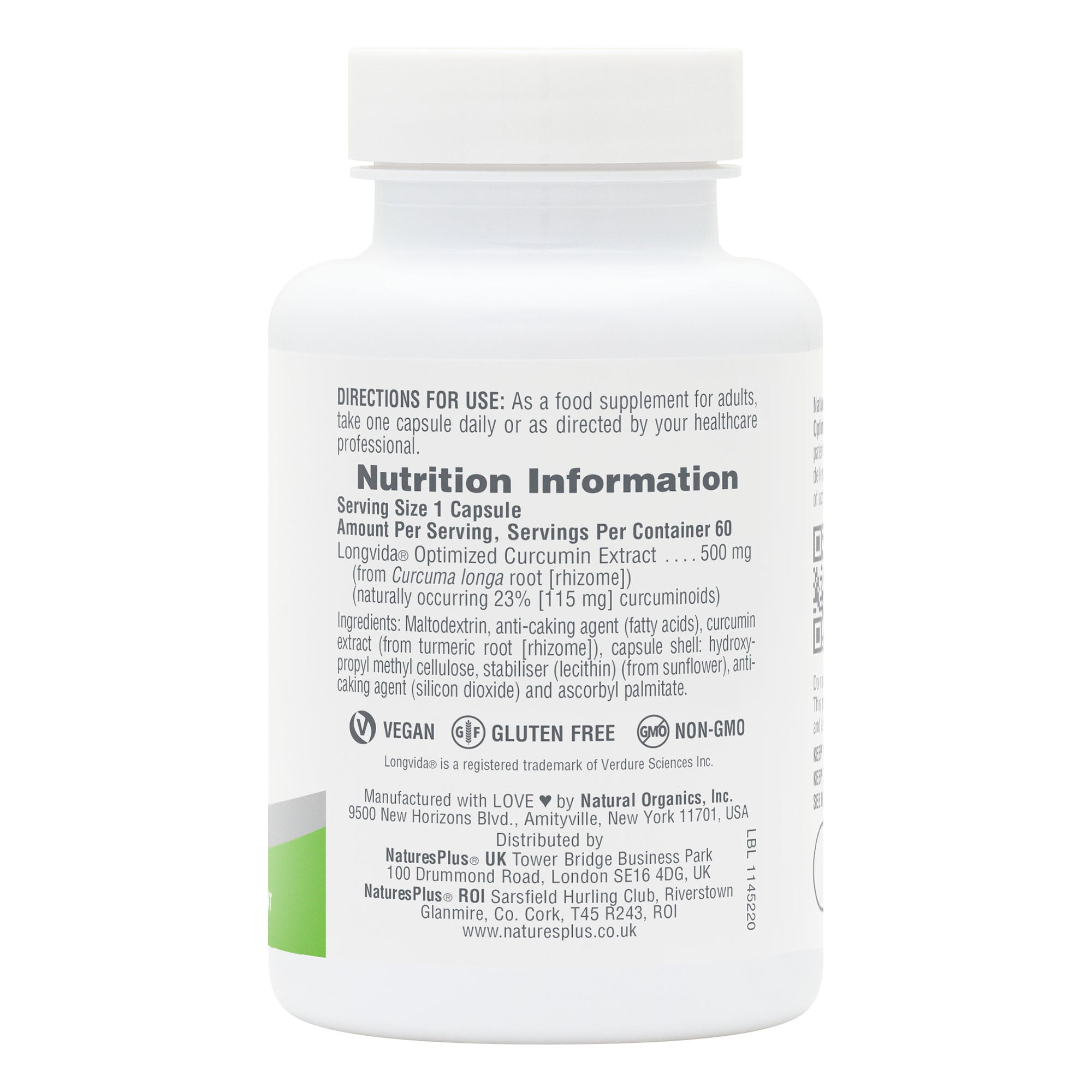 NaturesPlus PRO Curcumin Longvida® 500mg 5