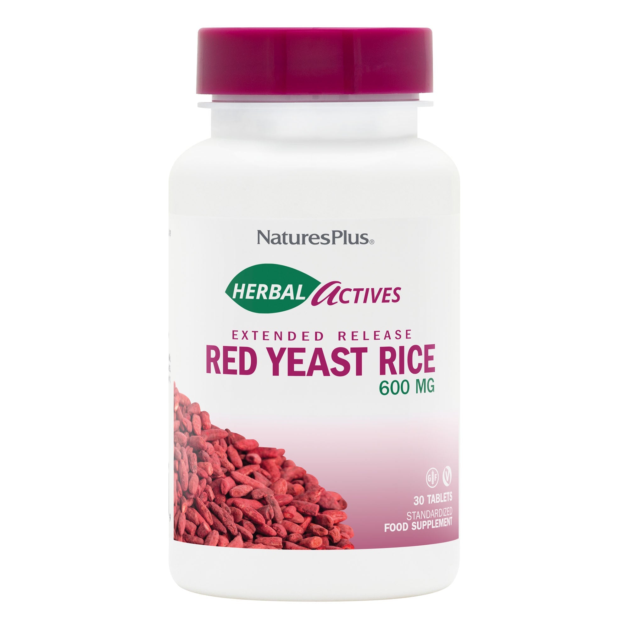 NaturesPlus Herbal Actives Red Yeast Rice Extended Release Tablets