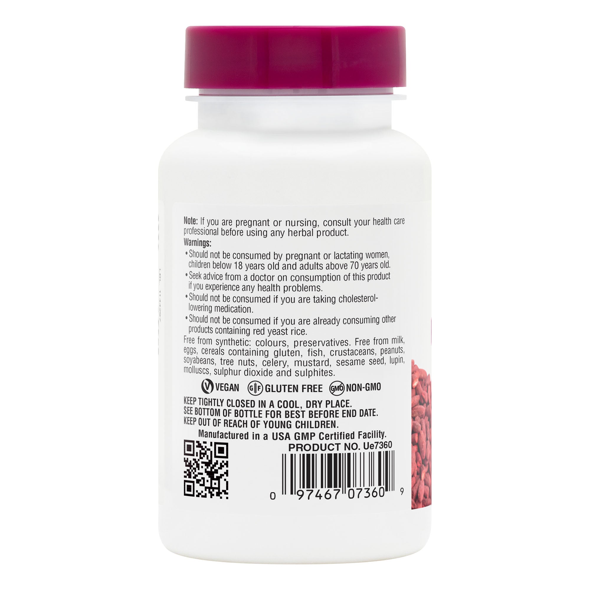 NaturesPlus Herbal Actives Red Yeast Rice Extended Release Tablets 4