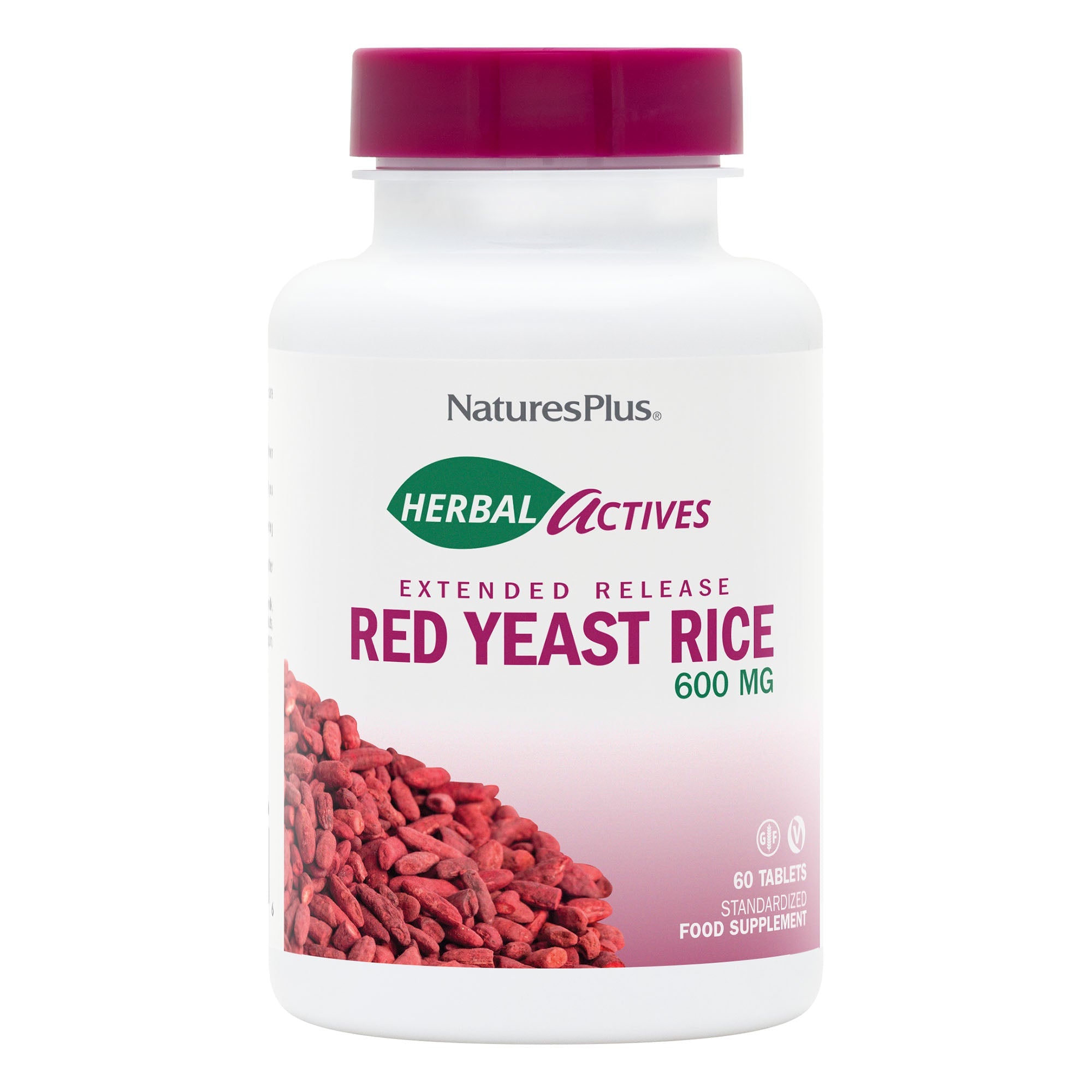 NaturesPlus Herbal Actives Red Yeast Rice Extended Release Tablets