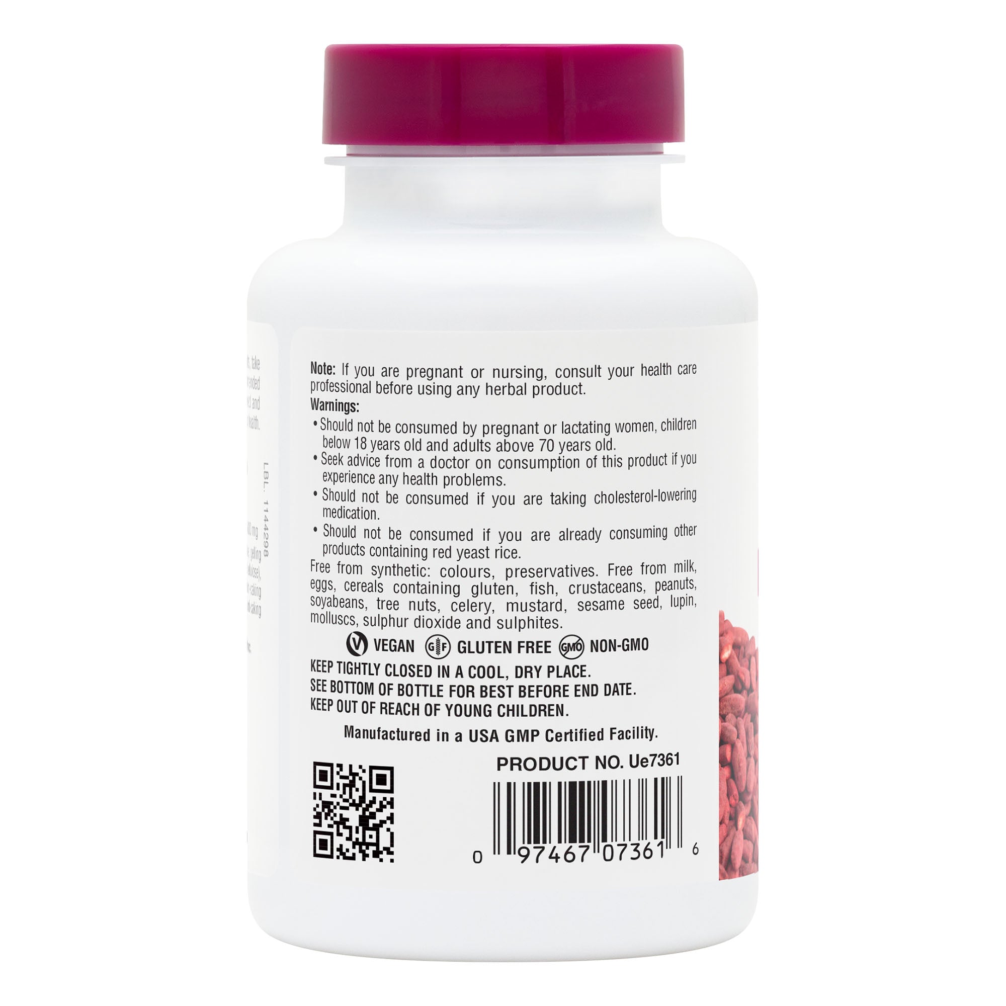 NaturesPlus Herbal Actives Red Yeast Rice Extended Release Tablets 6