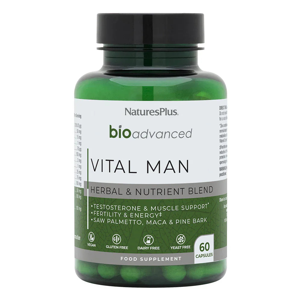 NaturesPlus BioAdvanced Vital Man 60 Capsules