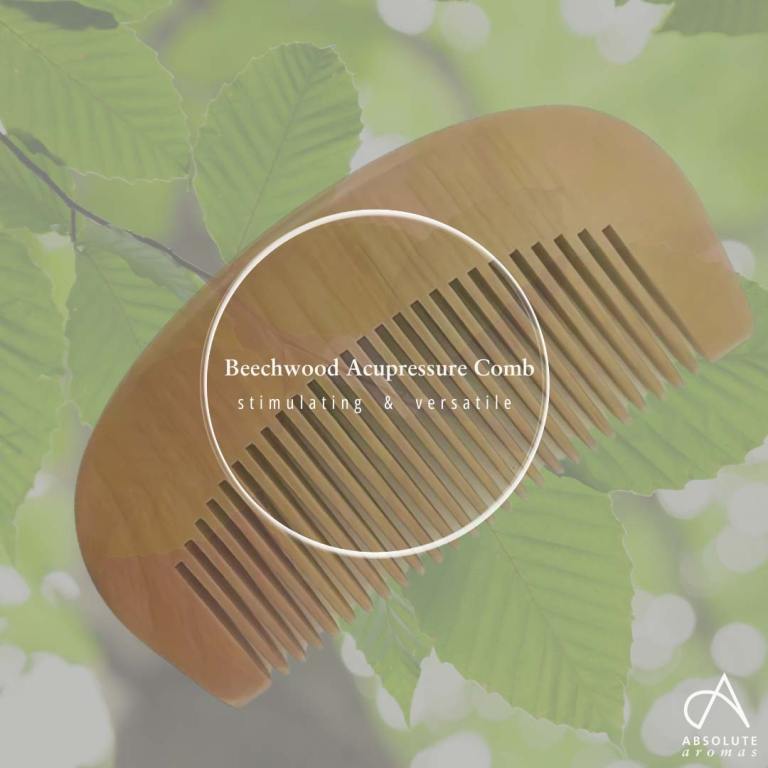 Absolute Aromas Natural Wood Acupressure Hair Comb 6