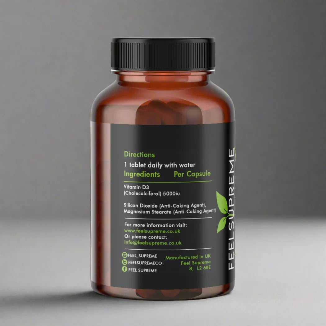 Feel Supreme Vitamin D3 | 5000iu (Pack of 2) 5
