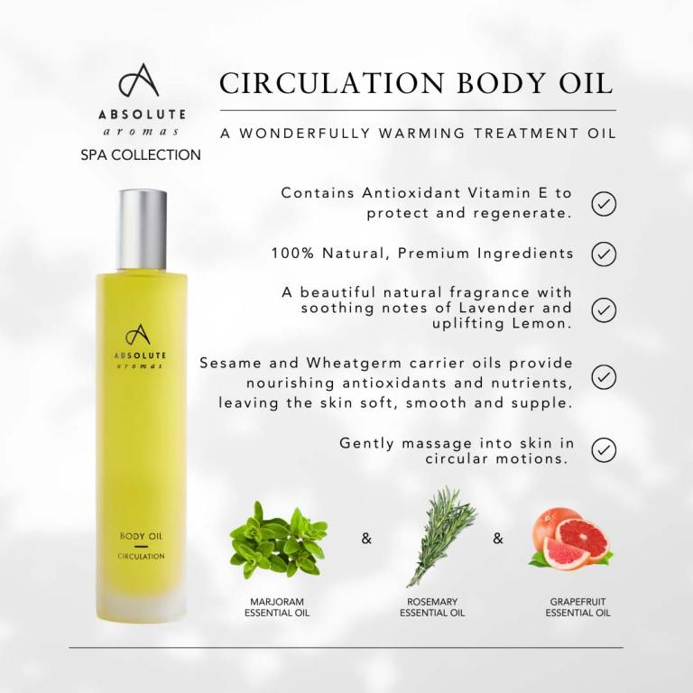 Absolute Aromas Circulation Body Oil 3