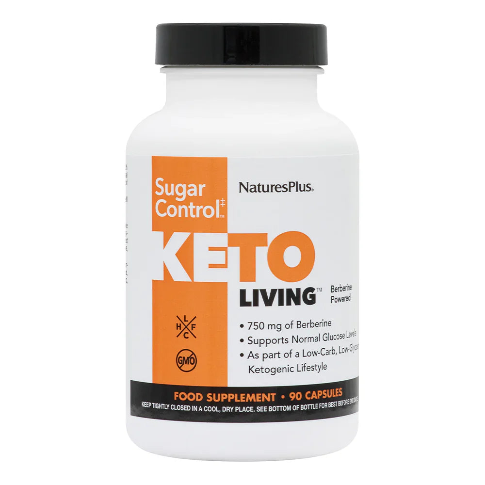 NaturesPlus KetoLiving&#x2122; Sugar Control 90 Capsules image 0