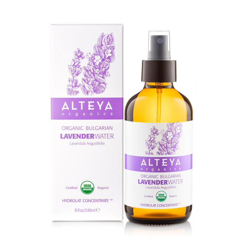 Alteya Organics Organic Bulgarian Lavender Water 240 ml - Amber Glass Bottle