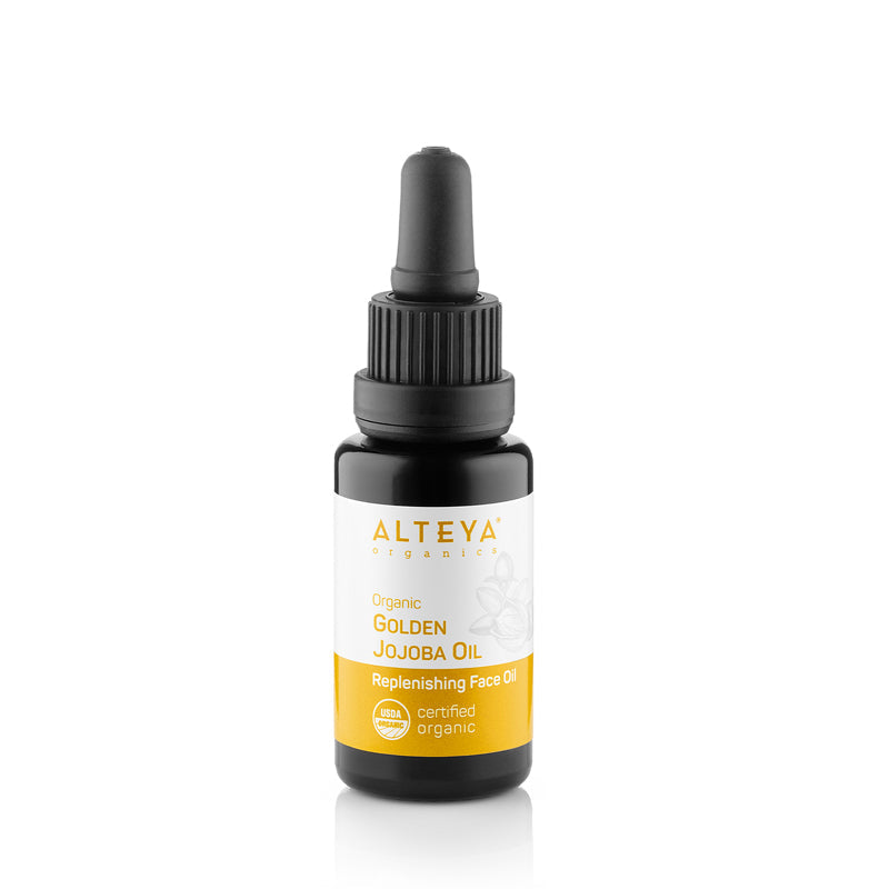 Alteya Organics Organic Golden Jojoba Oil 20ml with dropper