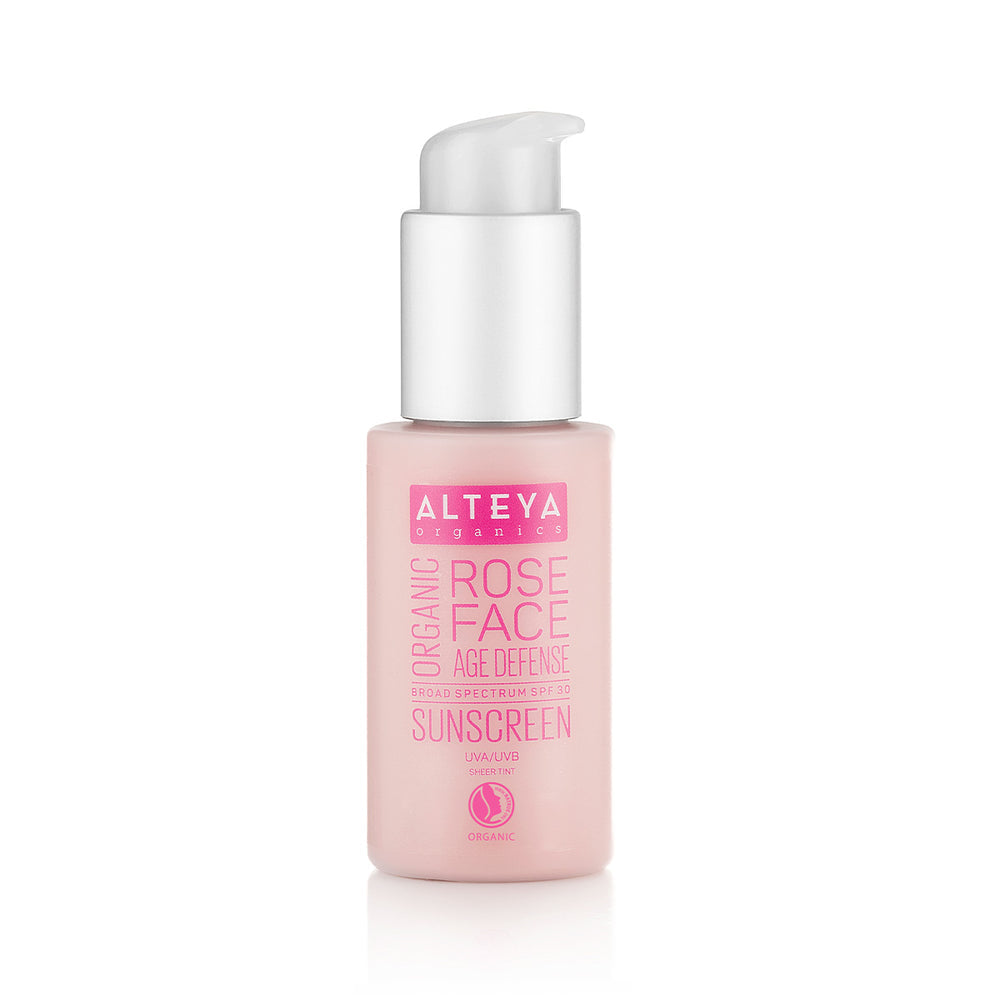 Alteya Organics Organic Sunscreen Rose Face Cream SPF30 50ml