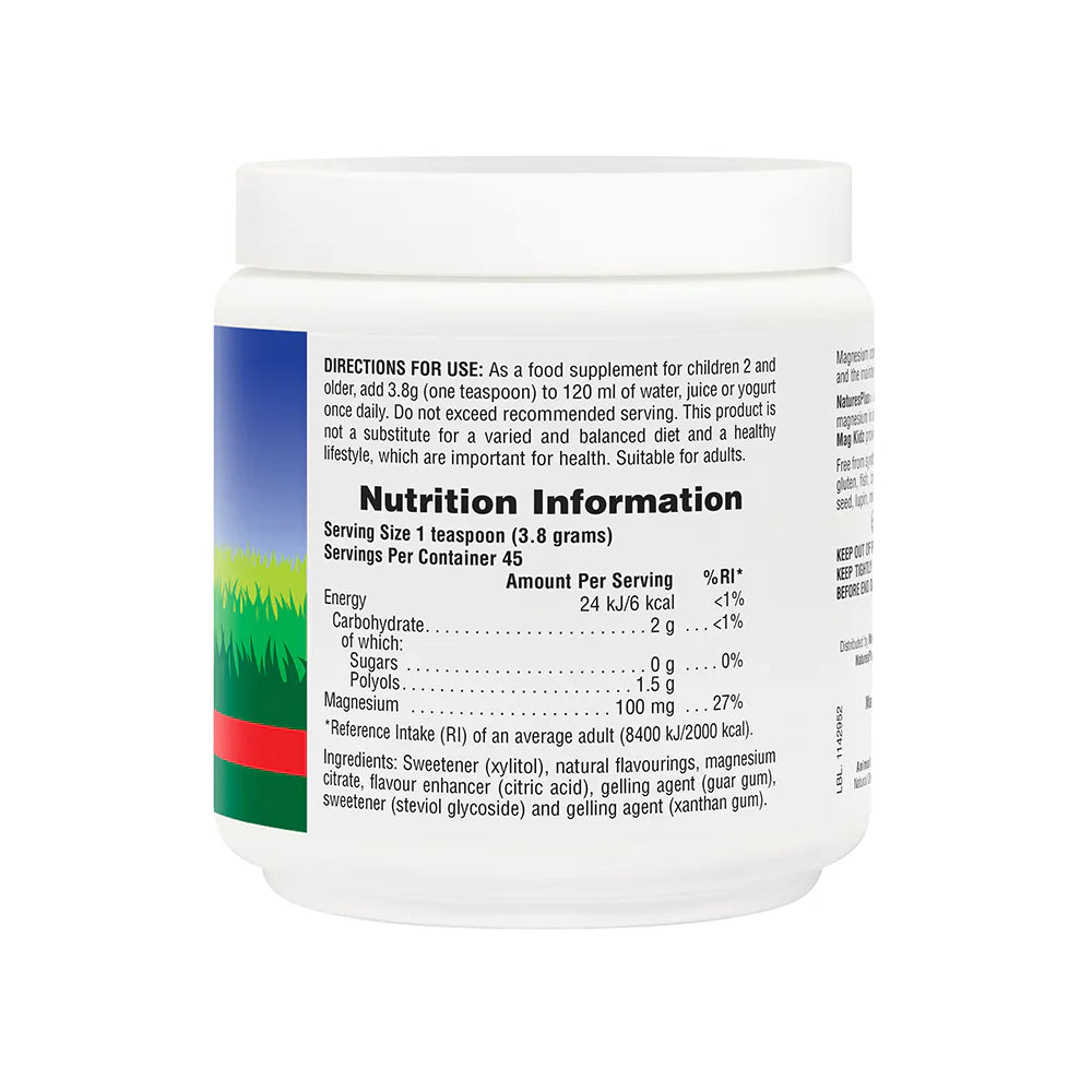 NaturesPlus Animal Parade® Sugar-Free MagKidz Magnesium Powder image 2