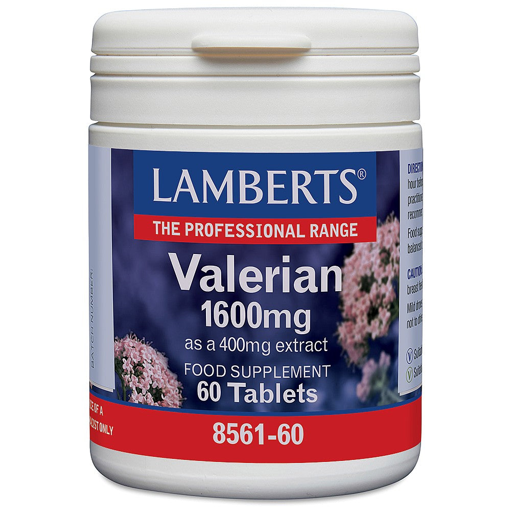 Lamberts Valerian 1600mg 60 tablets image 0