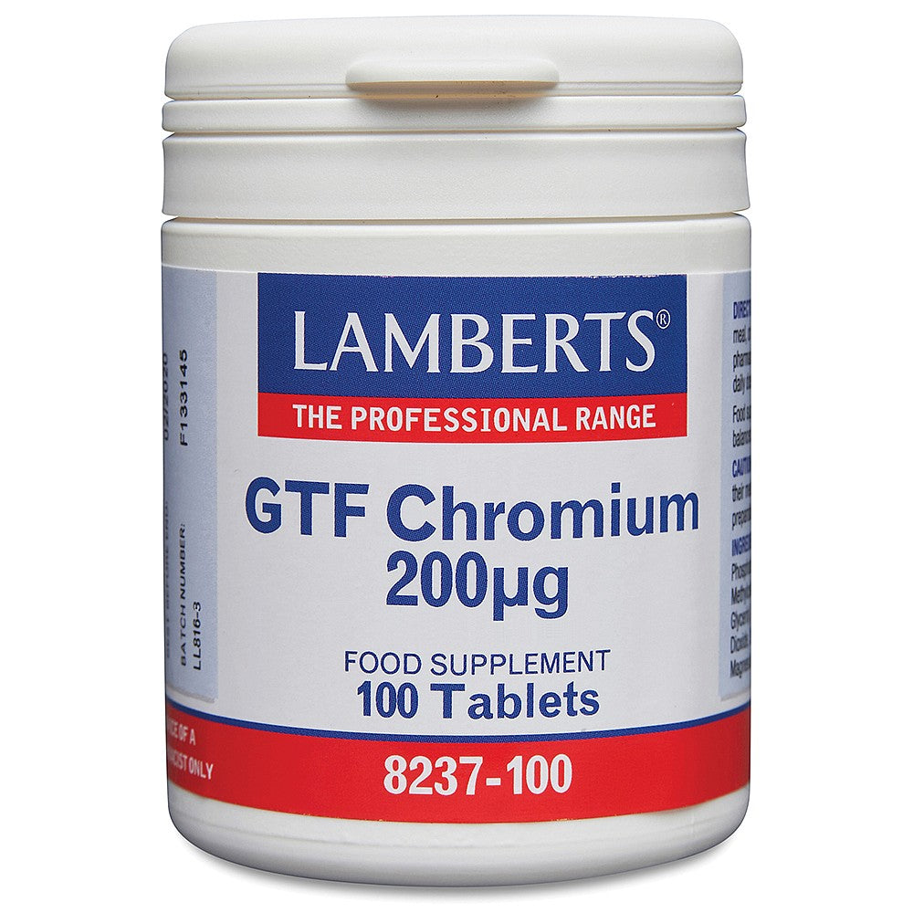 Lamberts GTF Chromium (as Picolinate) 100 tablets image 0