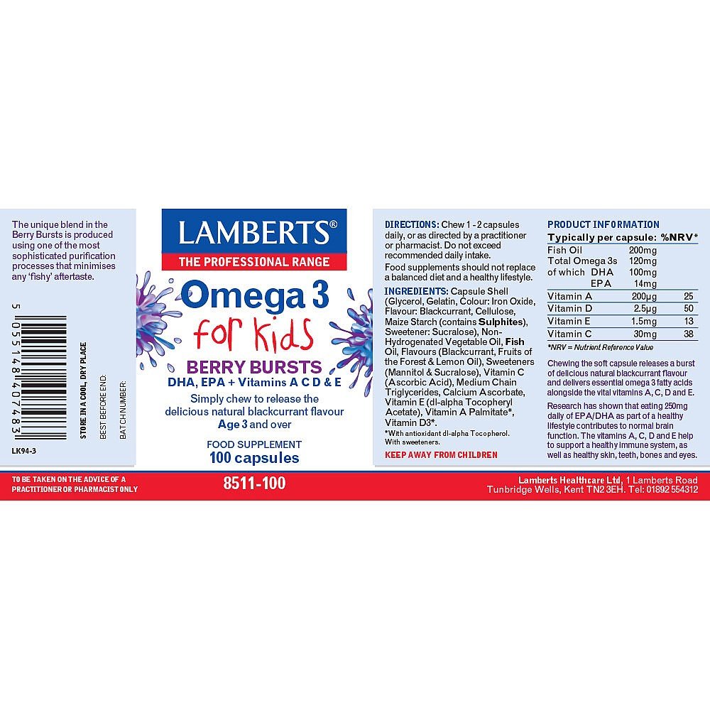 Lamberts Omega 3 for Kids image 1