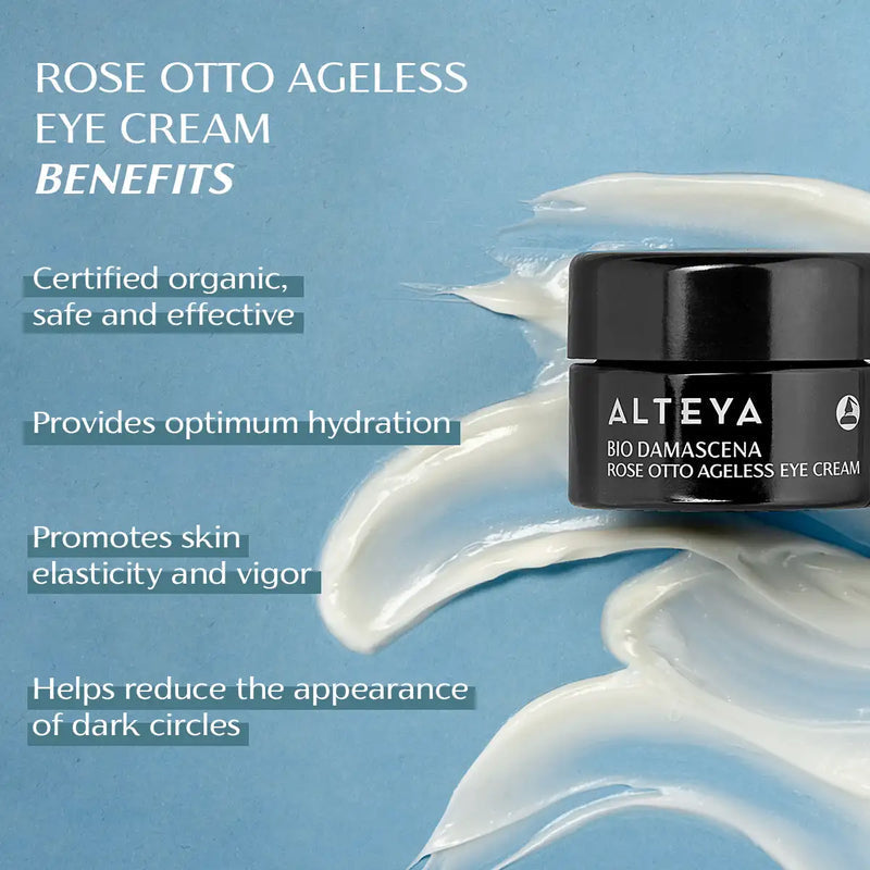 Alteya Organics Bio Damascena Organic Ageless Rose Otto Eye Cream 3