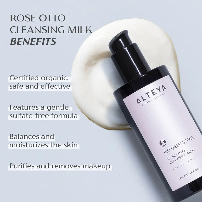 Alteya Organics Bio Damascena Organic Rose Otto Cleansing Milk 200ml 3