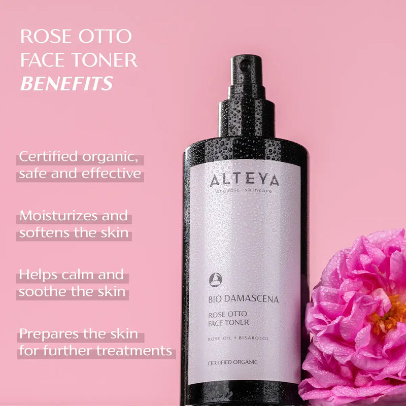 Alteya Organics Bio Damascena Organic Rose Otto Face Toner 200ml 3