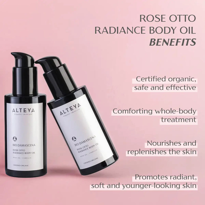 Alteya Organics Bio Damascena Organic Rose Otto Radiance Body Oil 3